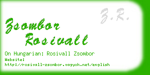 zsombor rosivall business card